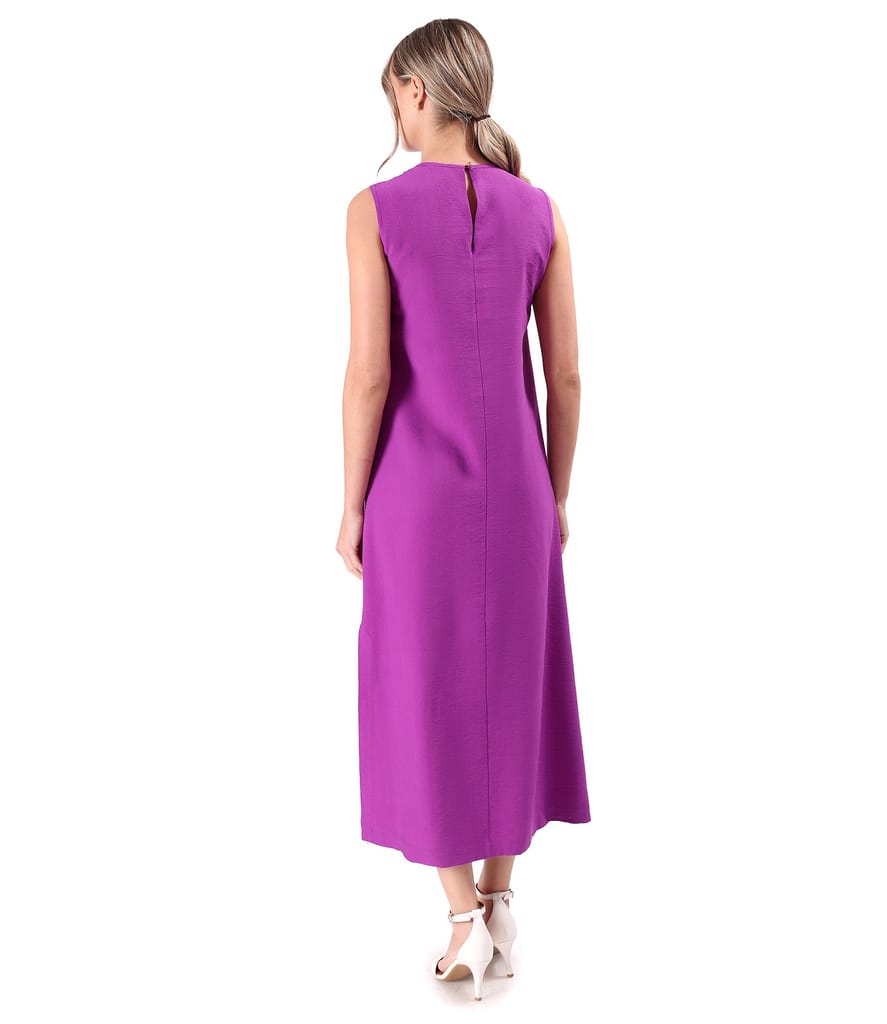 Rochie eleganta lunga din stofa cu viscoza