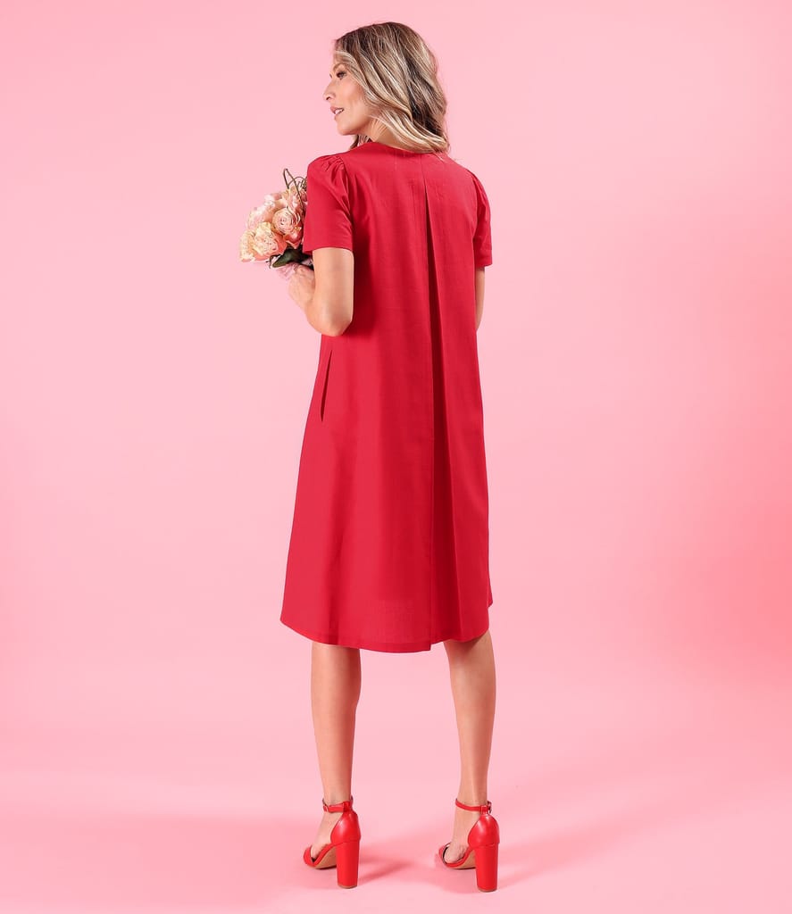 Rochie evazata cu in