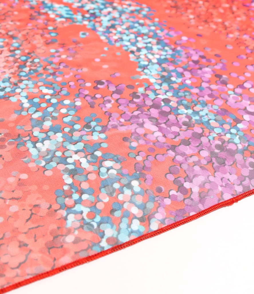 Esarfa din voal fin imprimat digital