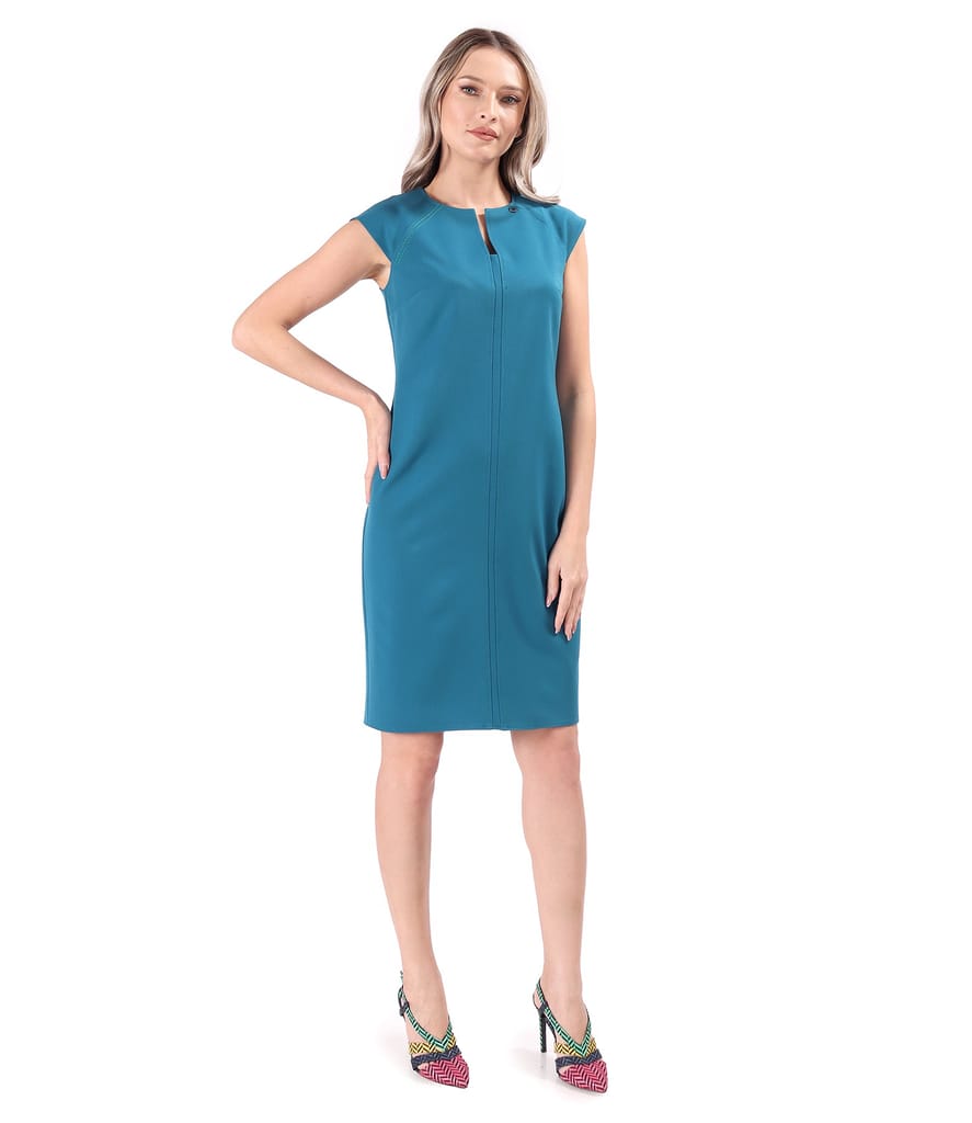 Rochie office din stofa elastica cu viscoza