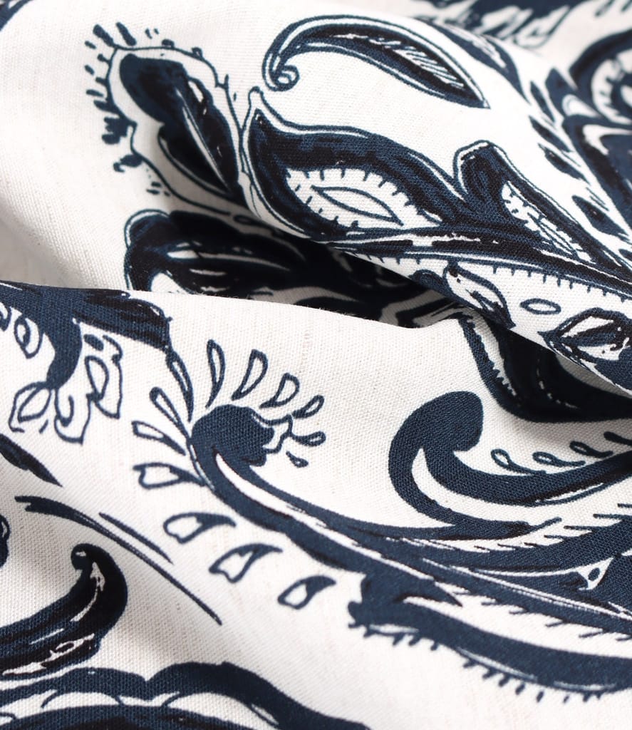 Rochie lejera din viscoza cu in imprimat cu motive paisley