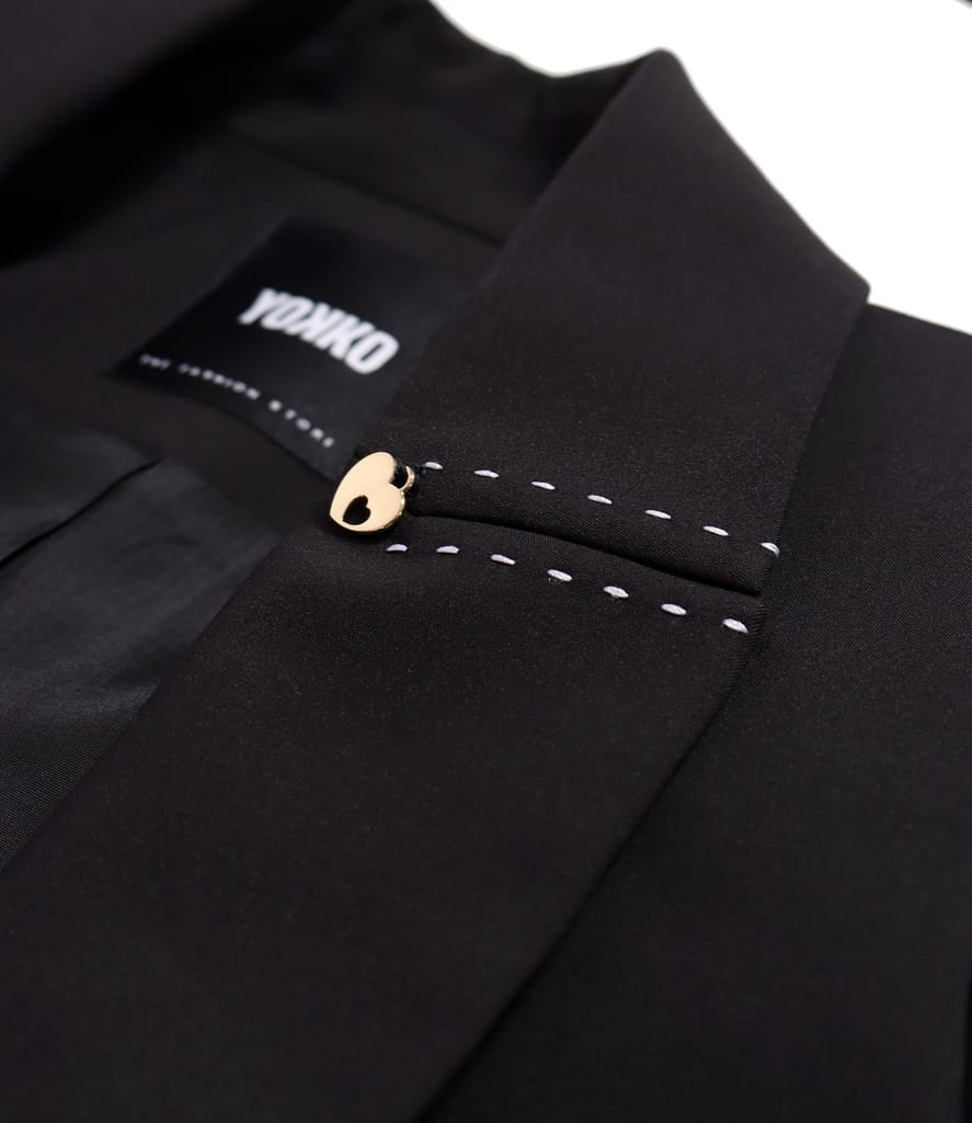 Sacou office din bumbac elastic