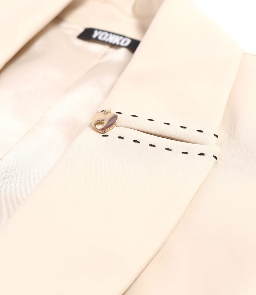 Sacou office din bumbac elastic