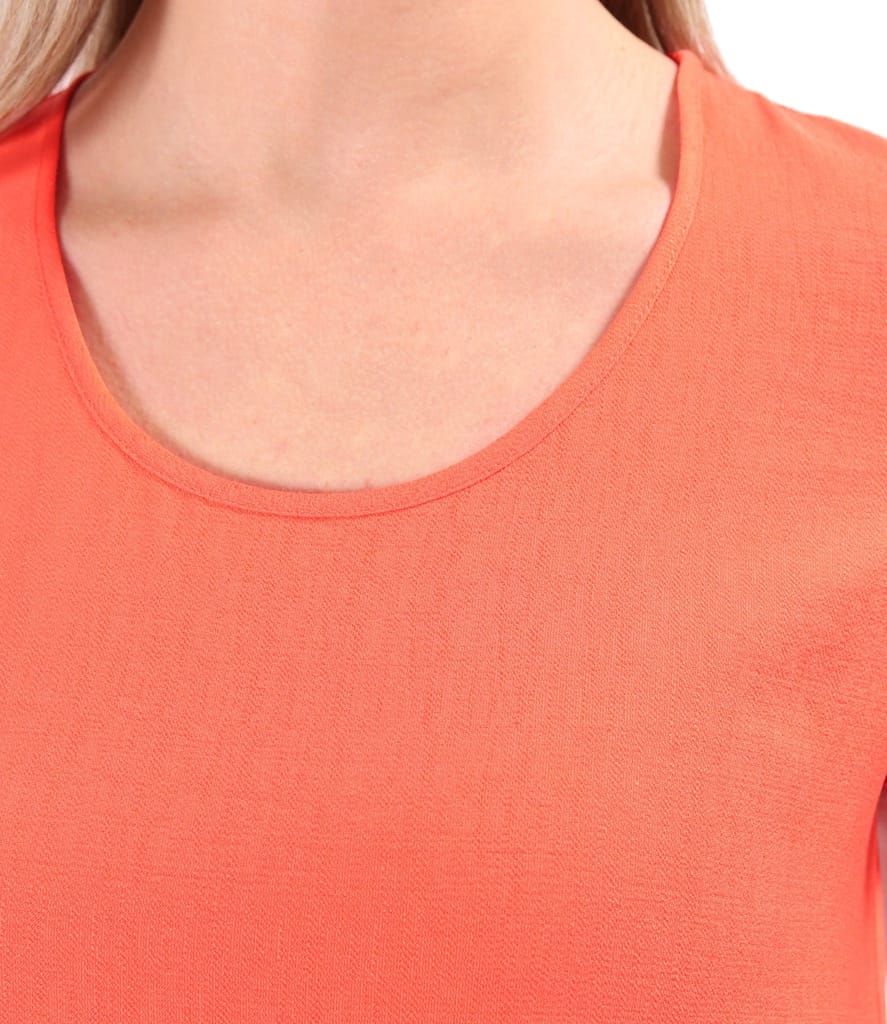 Rochie midi cu volane din viscoza usor creponata