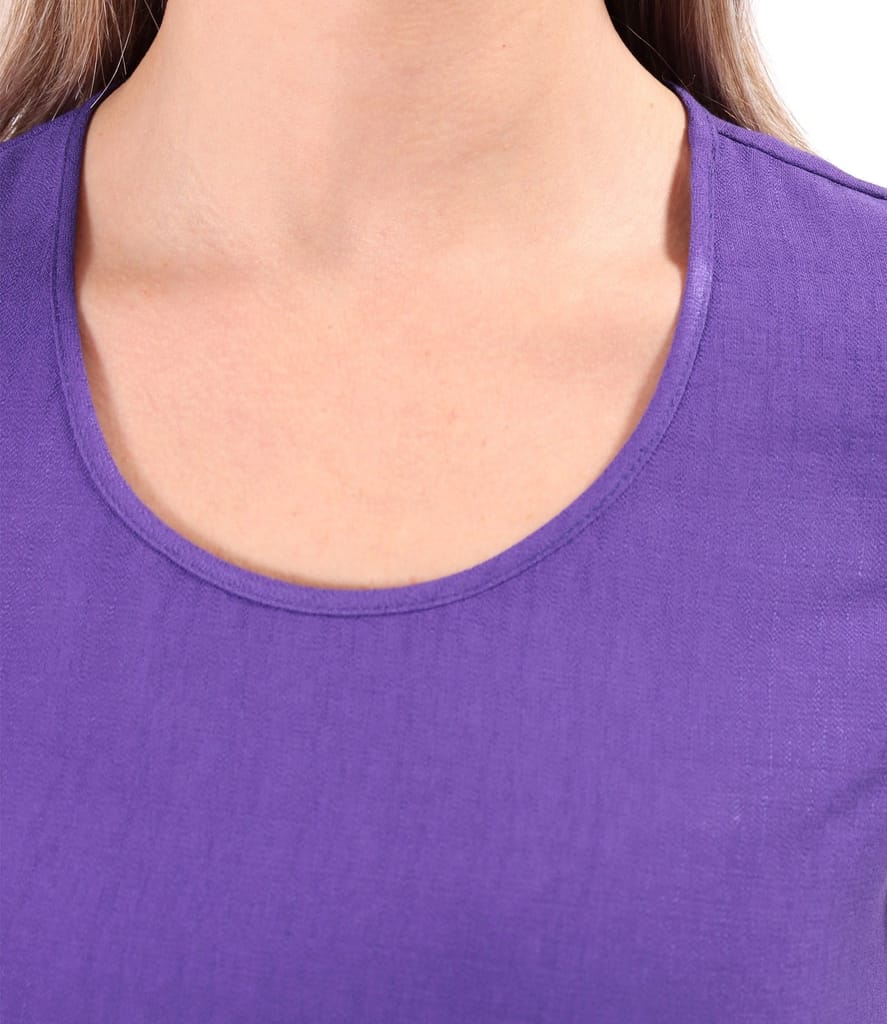 Rochie midi cu volane din viscoza usor creponata