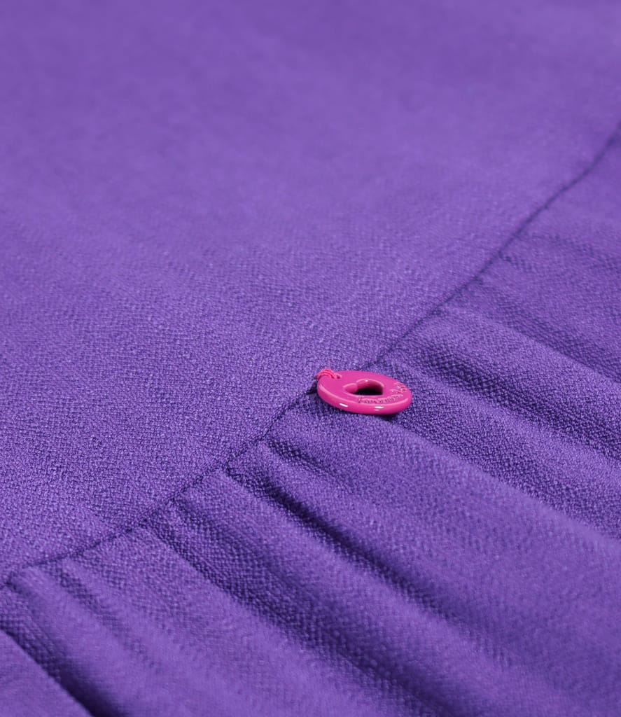 Rochie midi cu volane din viscoza usor creponata