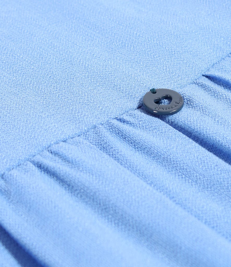 Rochie midi cu volane din viscoza usor creponata