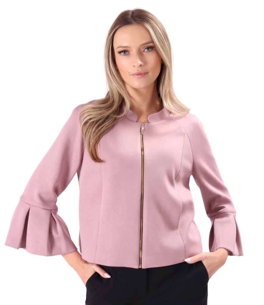 Sacou elegant din scuba cu viscoza