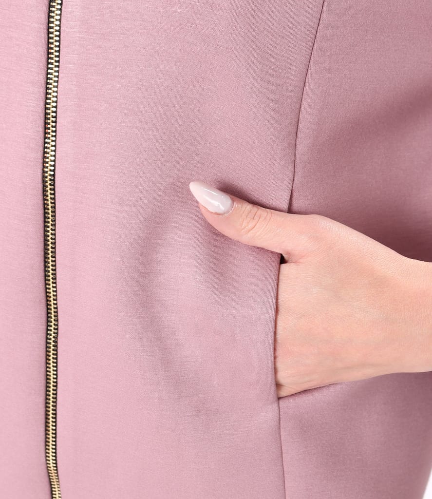 Sacou elegant din scuba cu viscoza