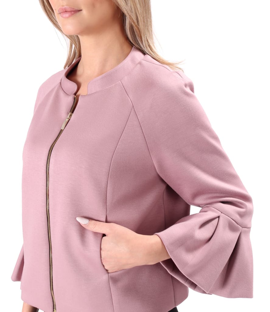 Sacou elegant din scuba cu viscoza