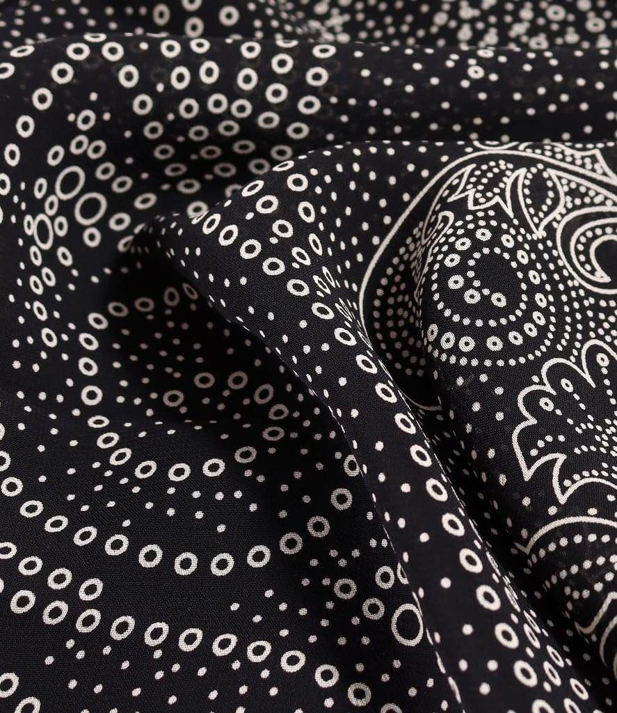 Rochie eleganta midi din viscoza imprimata cu motive florale