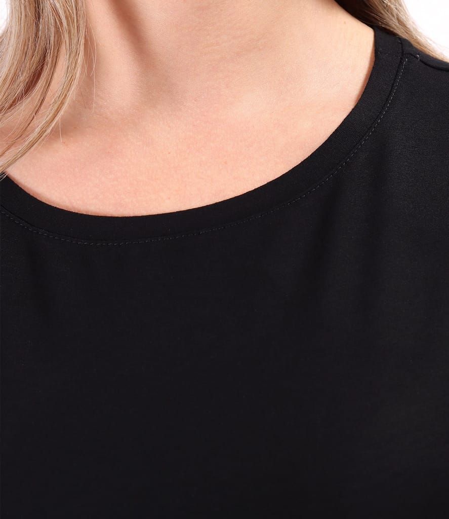 Bluza din jerse elastic uni cu umeri cazuti