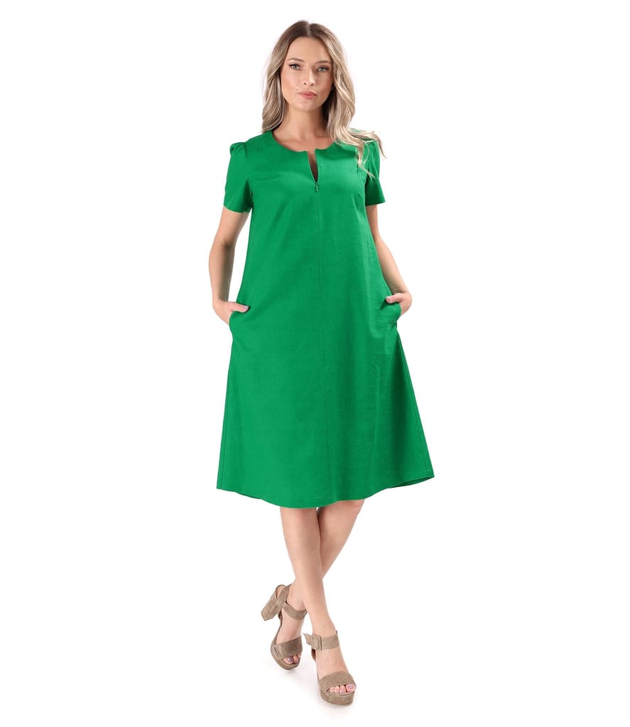 Rochie evazata cu in