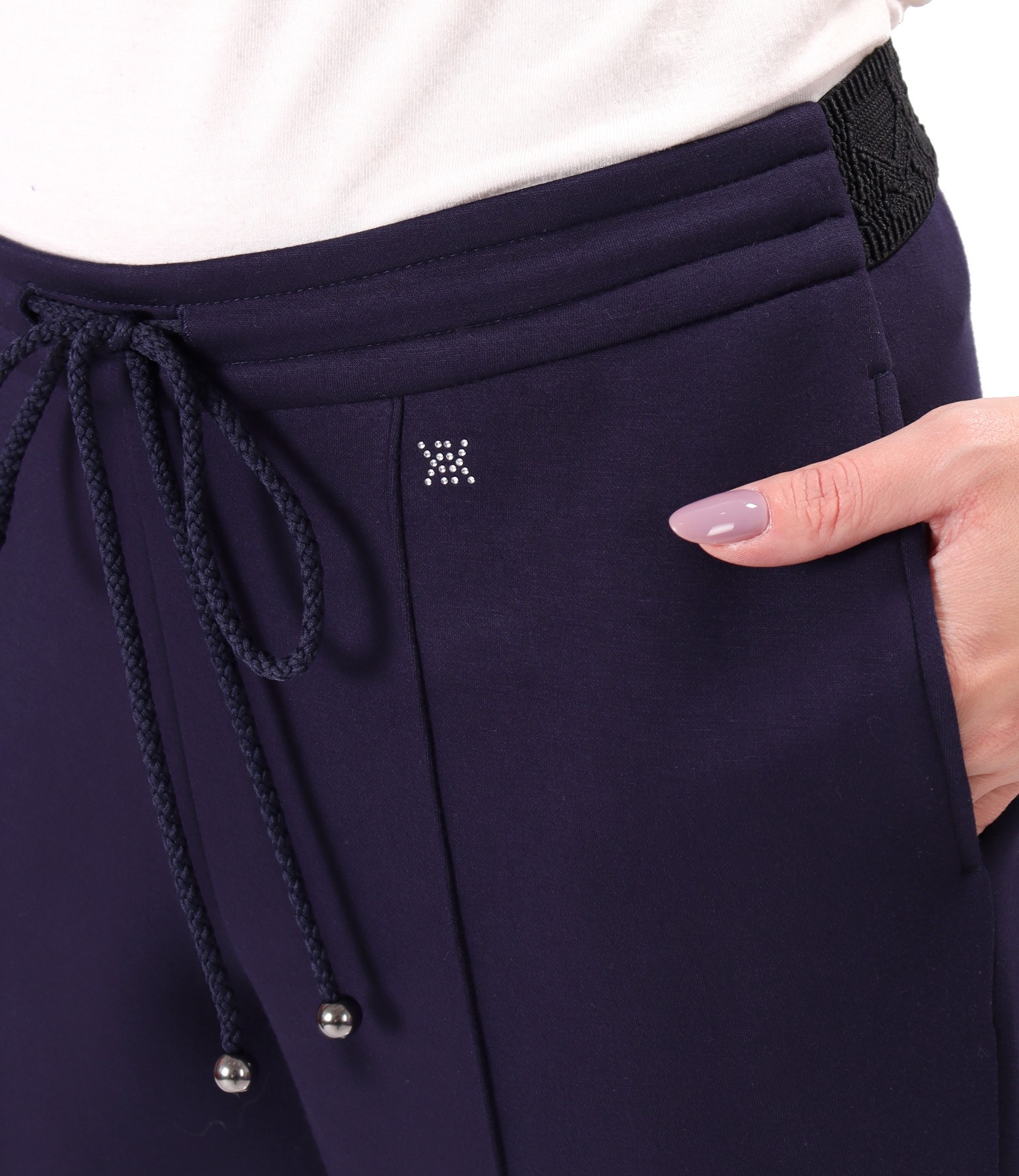 Pantaloni lejeri din scuba cu viscoza