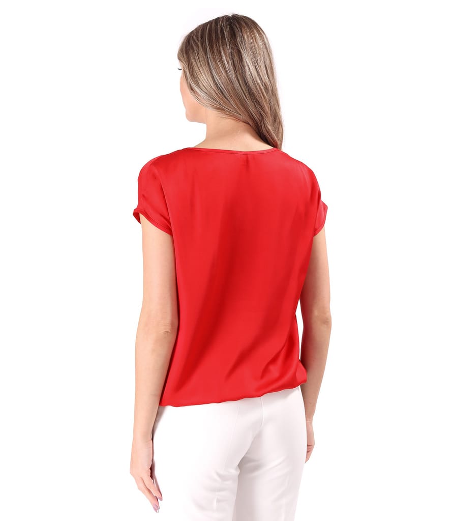 Bluza eleganta lejera din viscoza satinata