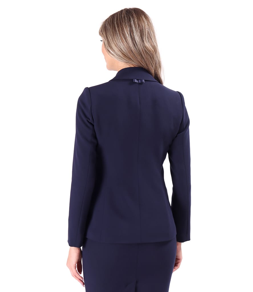 Sacou office din stofa elastica cu viscoza