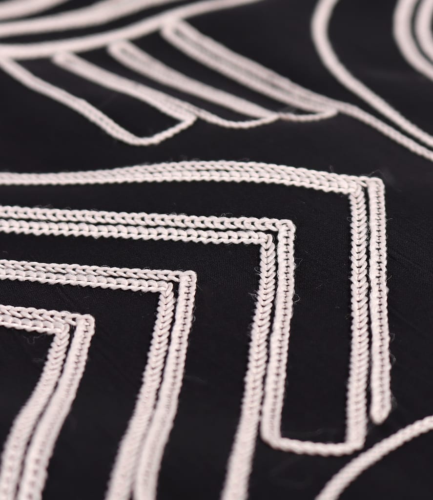 Rochie midi din viscoza brodata summer zen garden