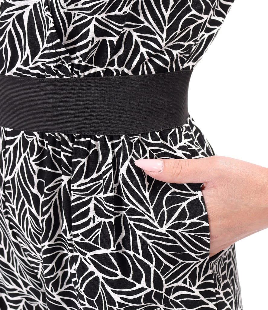 Salopeta midi din viscoza cu in