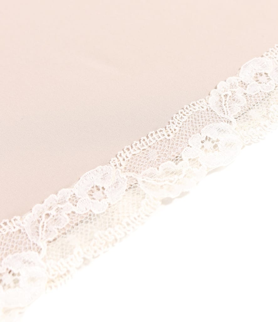 Jupa furou din saten elastic cu dantela