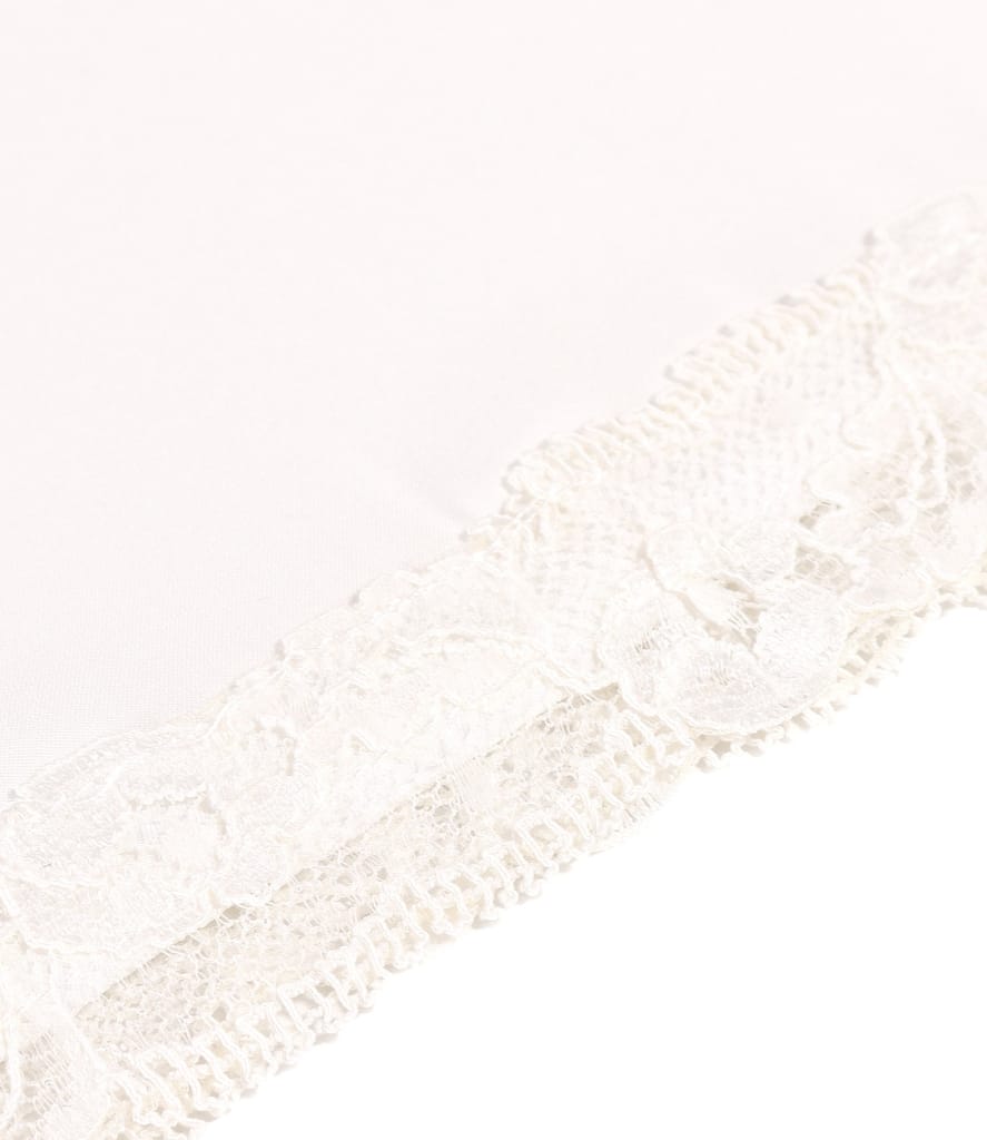 Jupa furou din saten elastic cu dantela