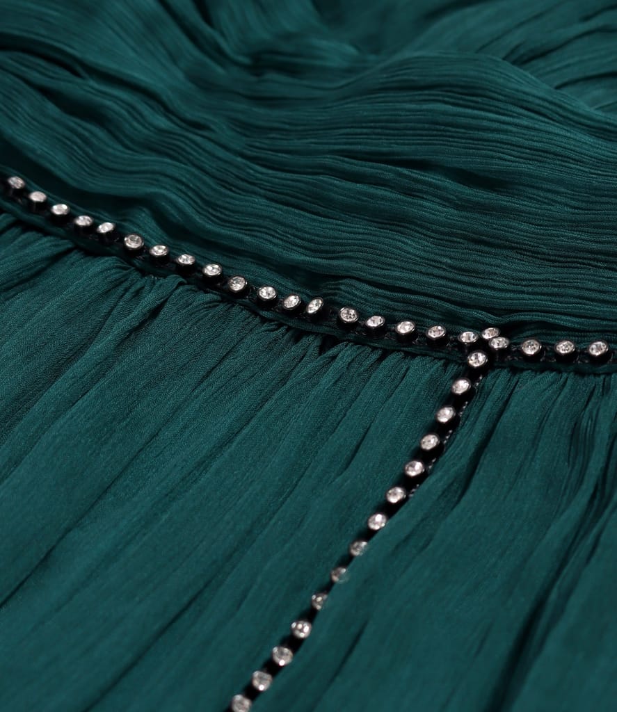 Rochie de seara lunga din voal de matase naturala