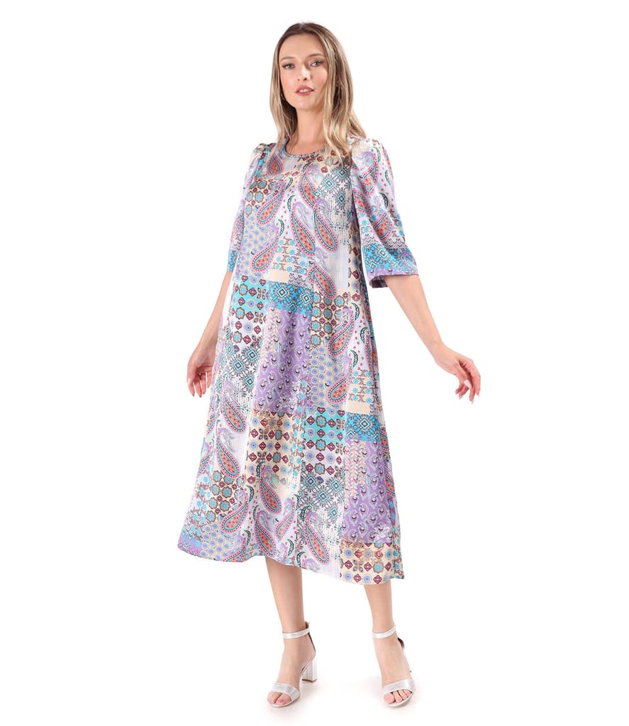 Rochie lejera imprimata cu motive paisley