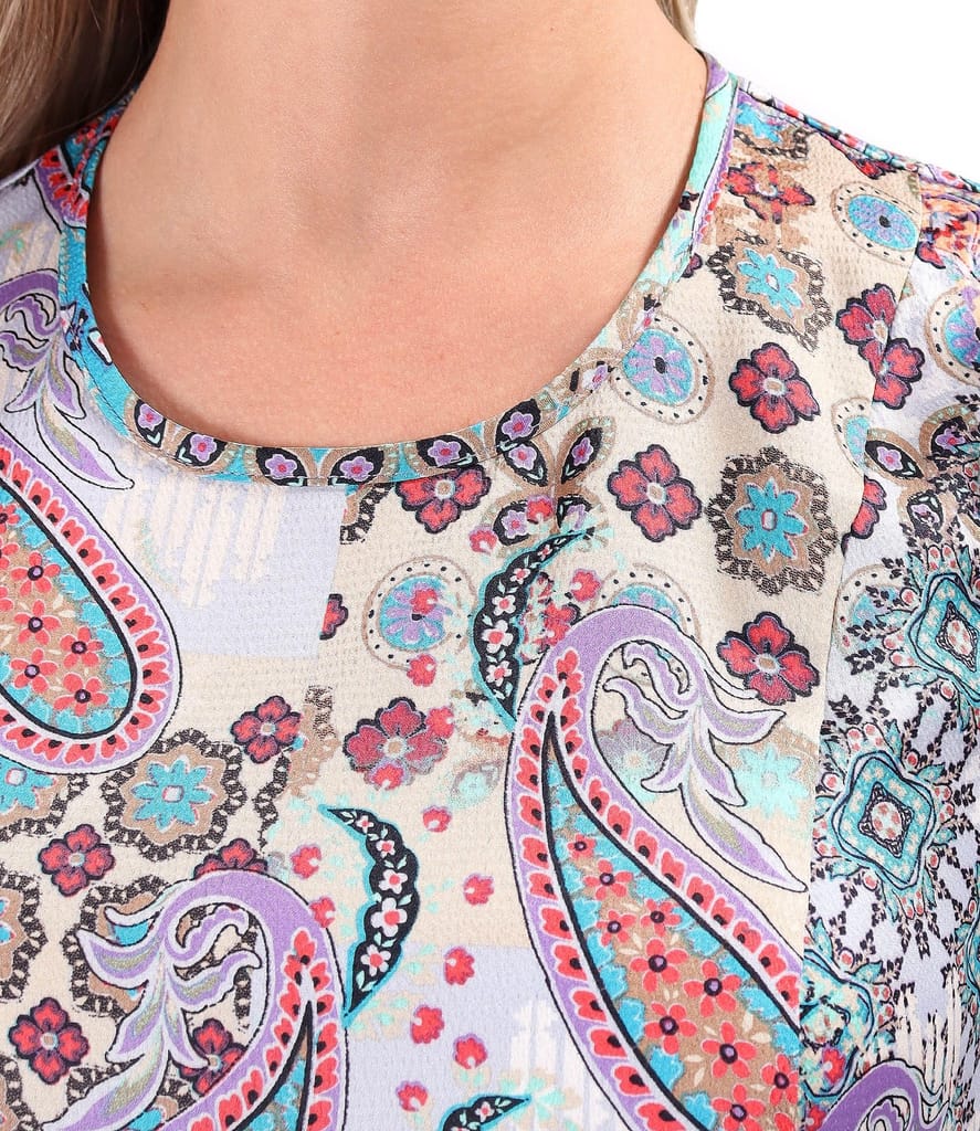 Rochie lejera imprimata cu motive paisley