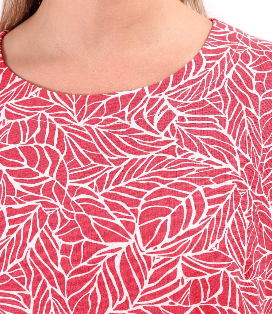 Bluza oversize cu in imprimata cu motive florale