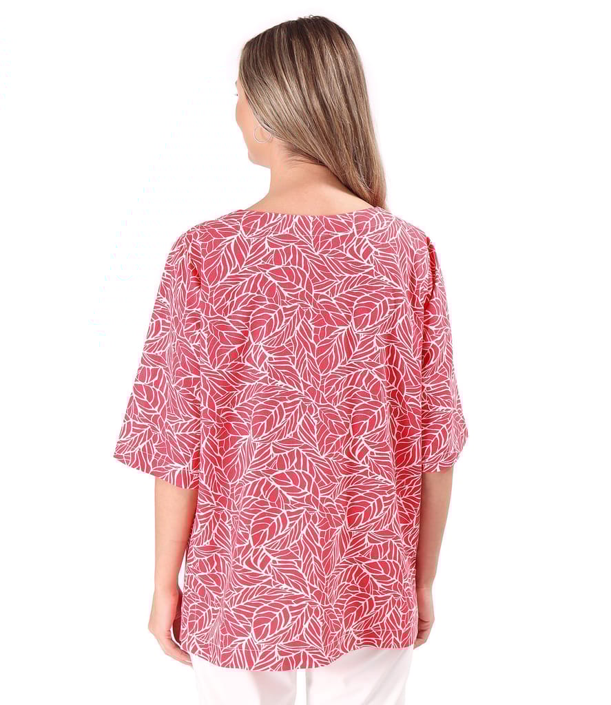 Bluza oversize cu in imprimata cu motive florale