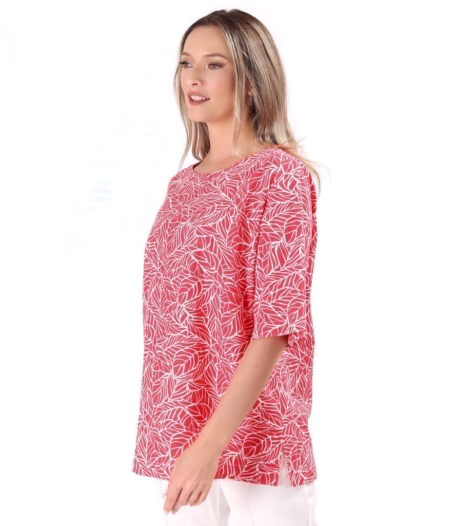Bluza oversize cu in imprimata cu motive florale