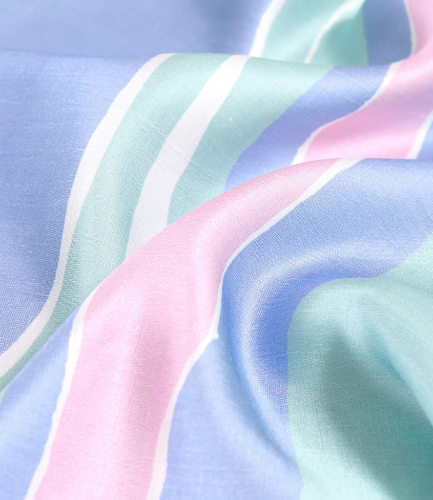 Rochie midi cu in imprimat cu dungi