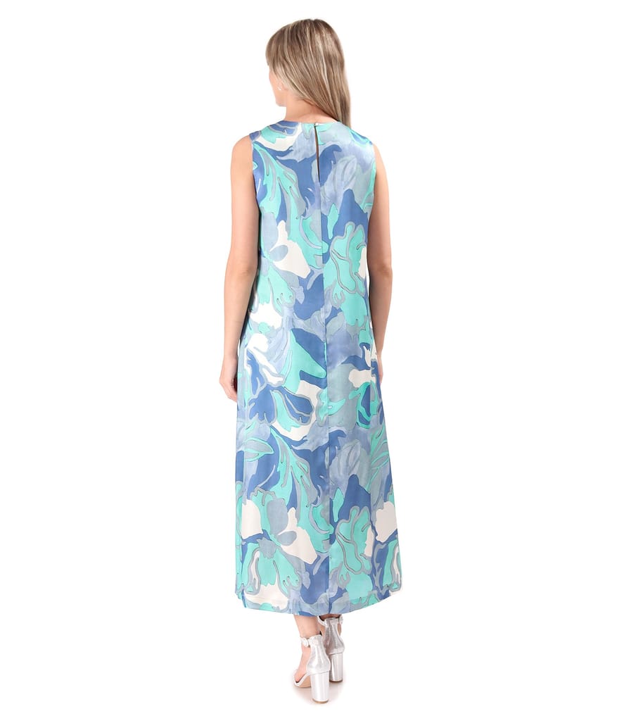 Rochie eleganta lunga din viscoza cu matase naturala