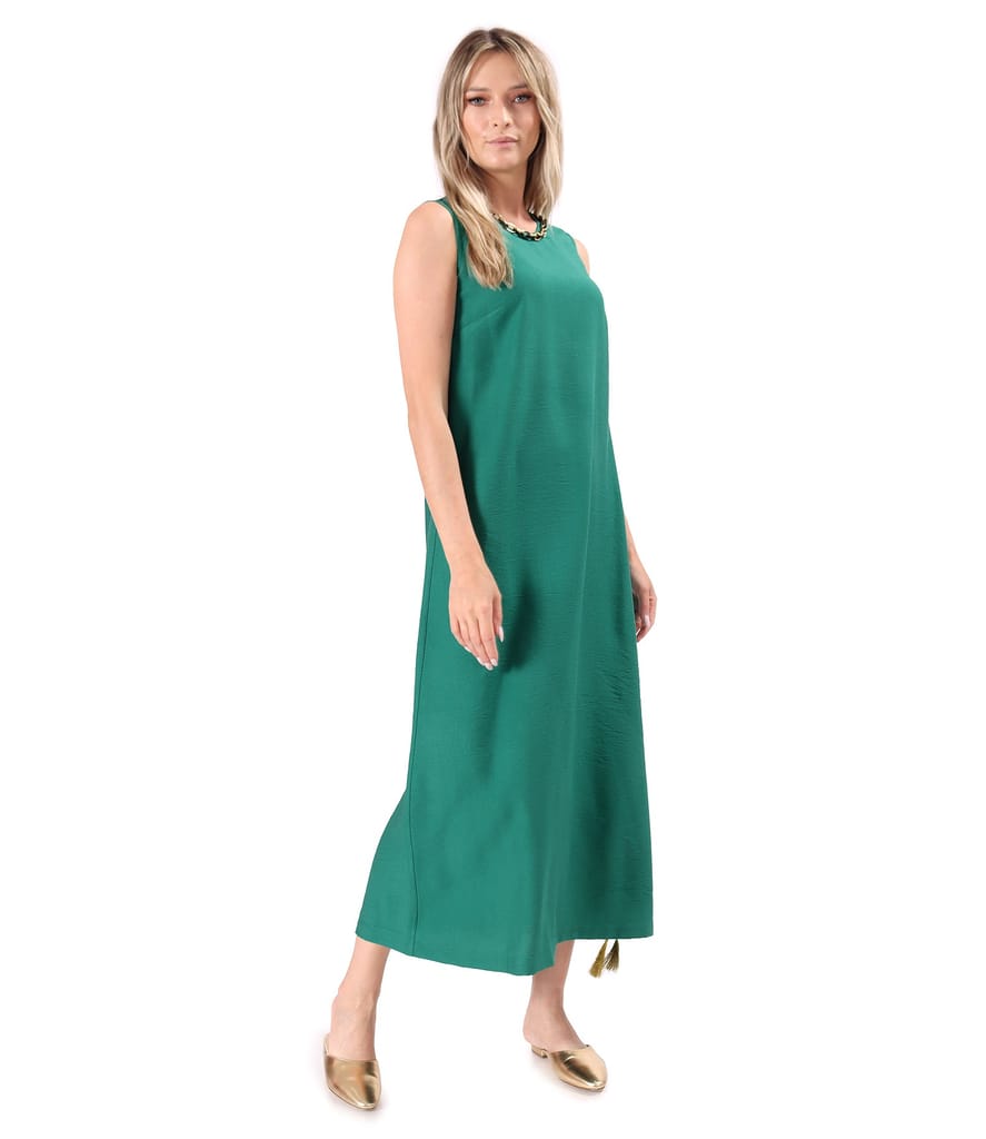 Rochie eleganta lunga din stofa cu viscoza