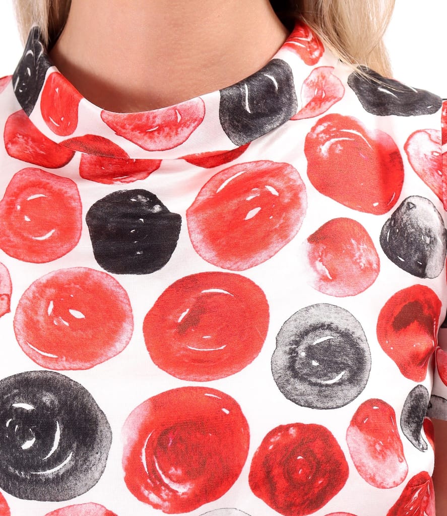 Rochie midi din bumbac cu matase naturala