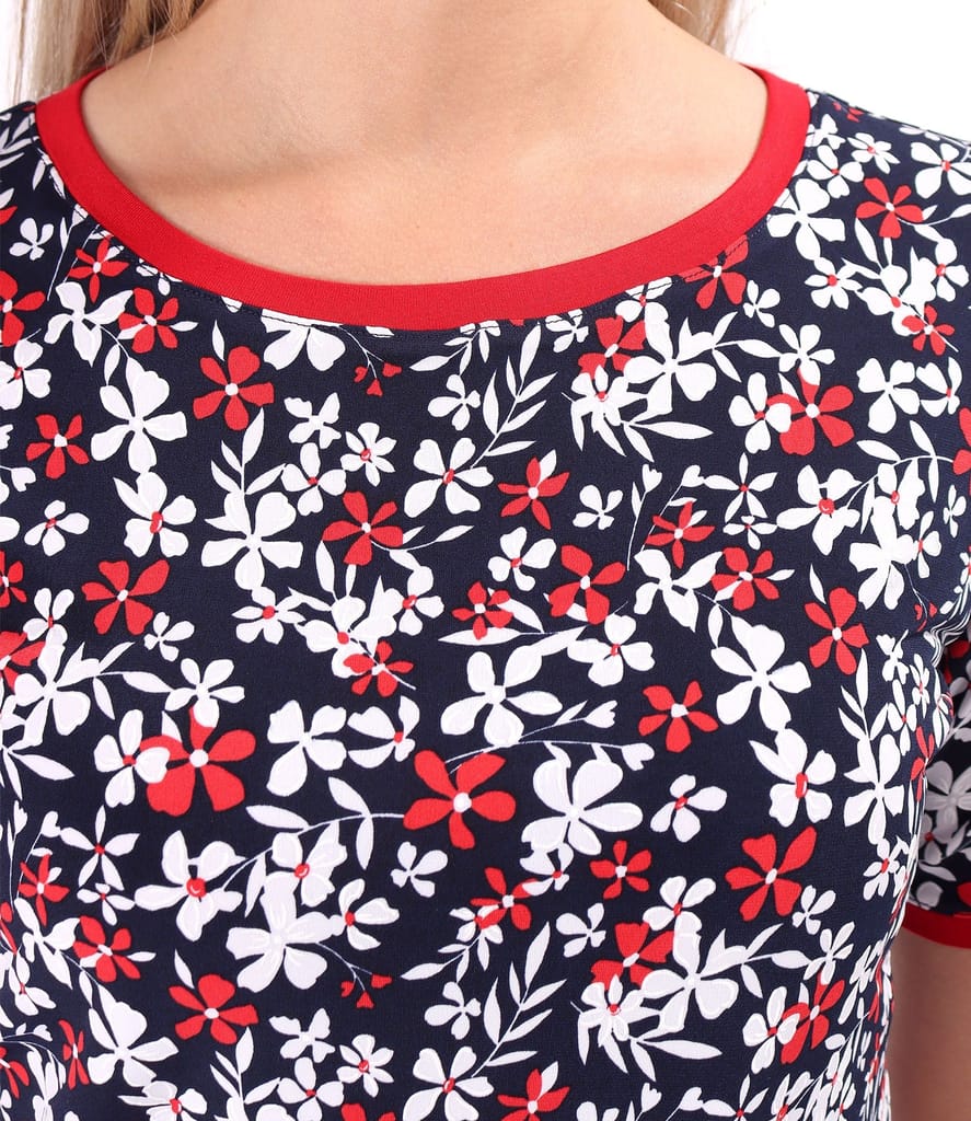 Bluza din jerse elastic imprimat in relief