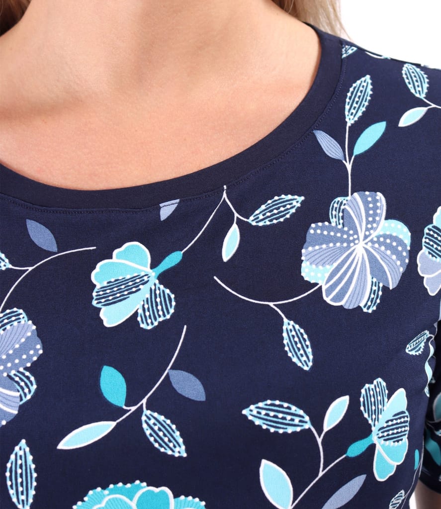 Bluza din jerse elastic imprimat in relief