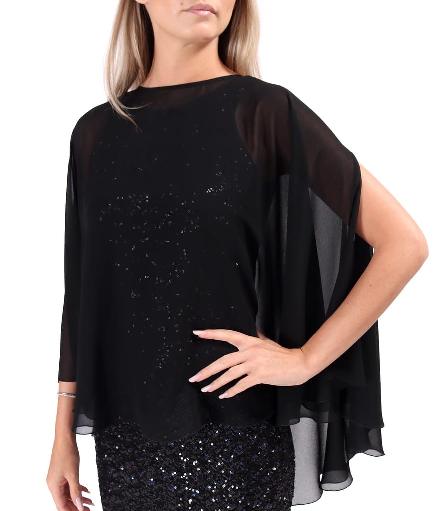 Capa eleganta din voal uni