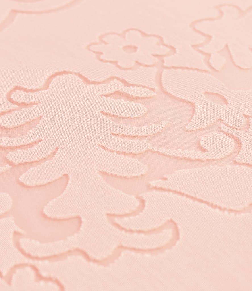 Rochie lejera din organza brocata cu motive de in si viscoza