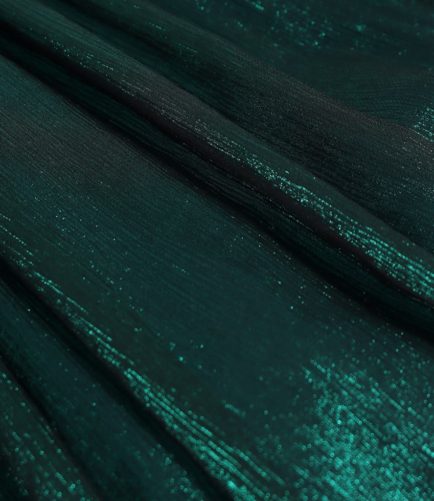 Rochie de seara din voal de matase naturala cu efect lucios