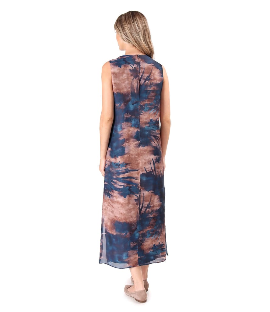 Rochie eleganta lunga imprimata cu motive florale