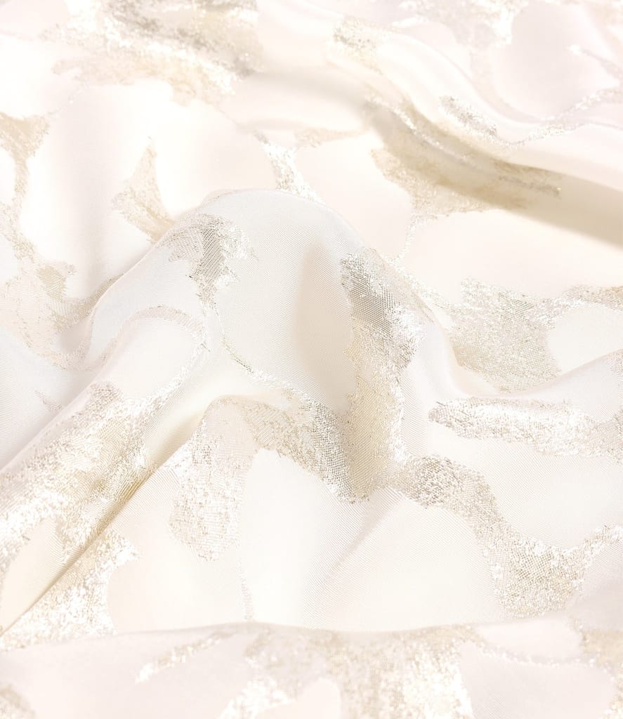 Rochie de seara midi din viscoza cu fir metalic