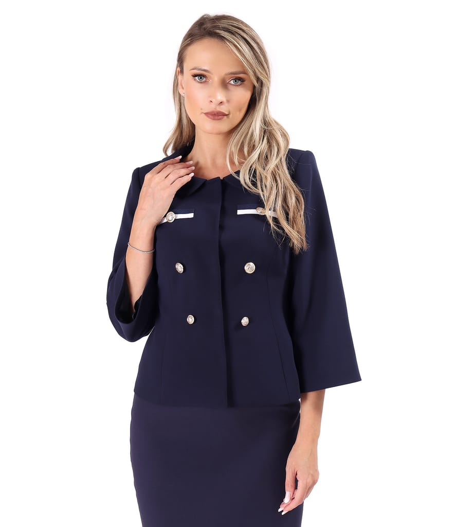 Sacou elegant cu nasturi decorativi