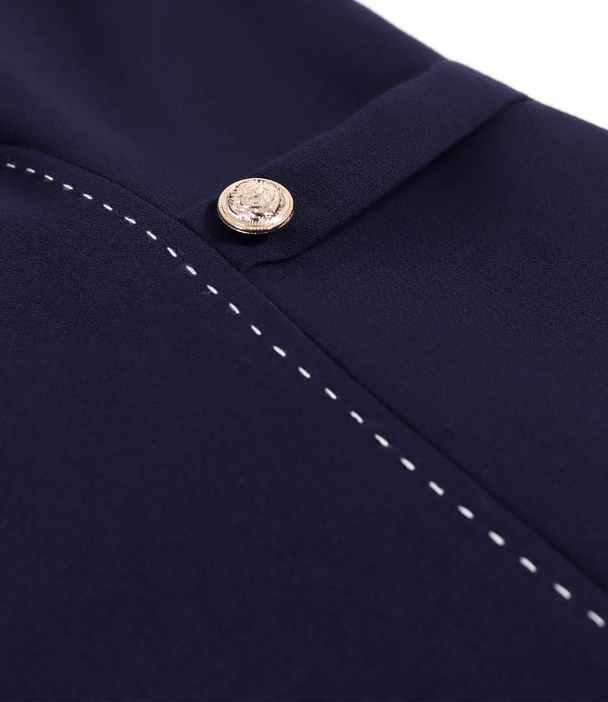 Rochie office evazata cu maneci scurte