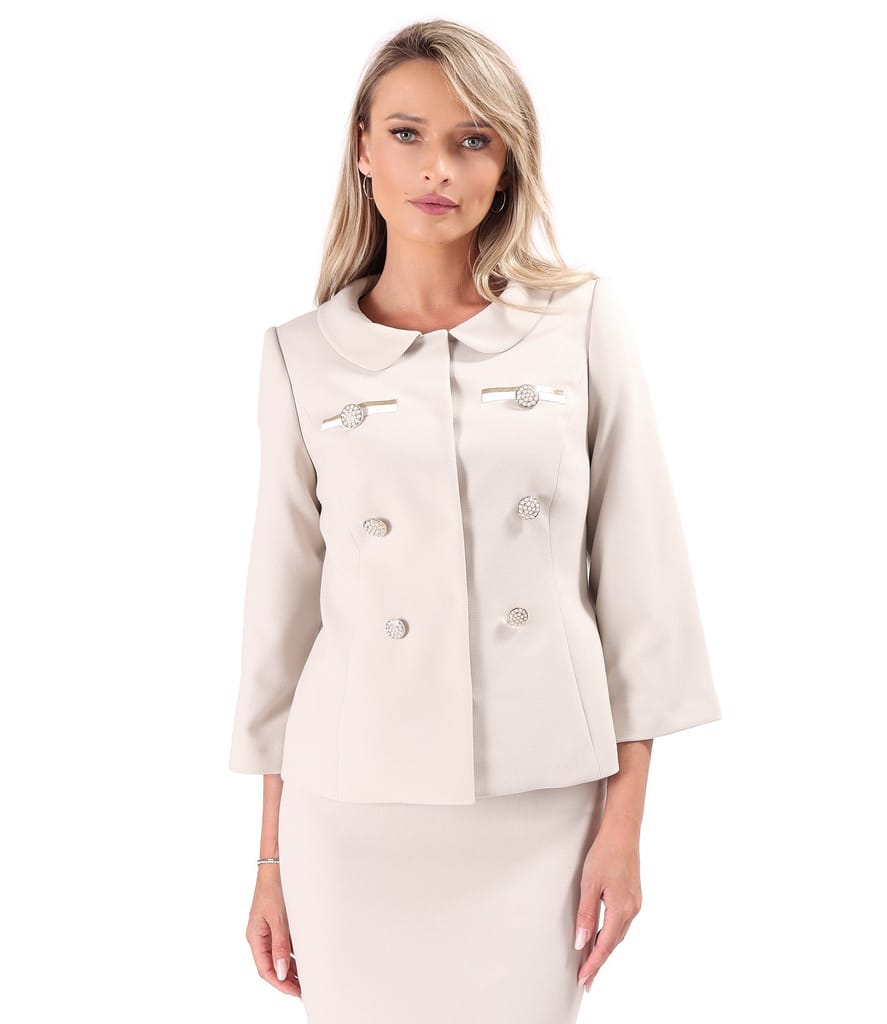Sacou elegant cu nasturi decorativi