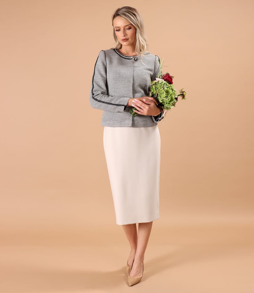 Sacou office din bucle cu bumbac