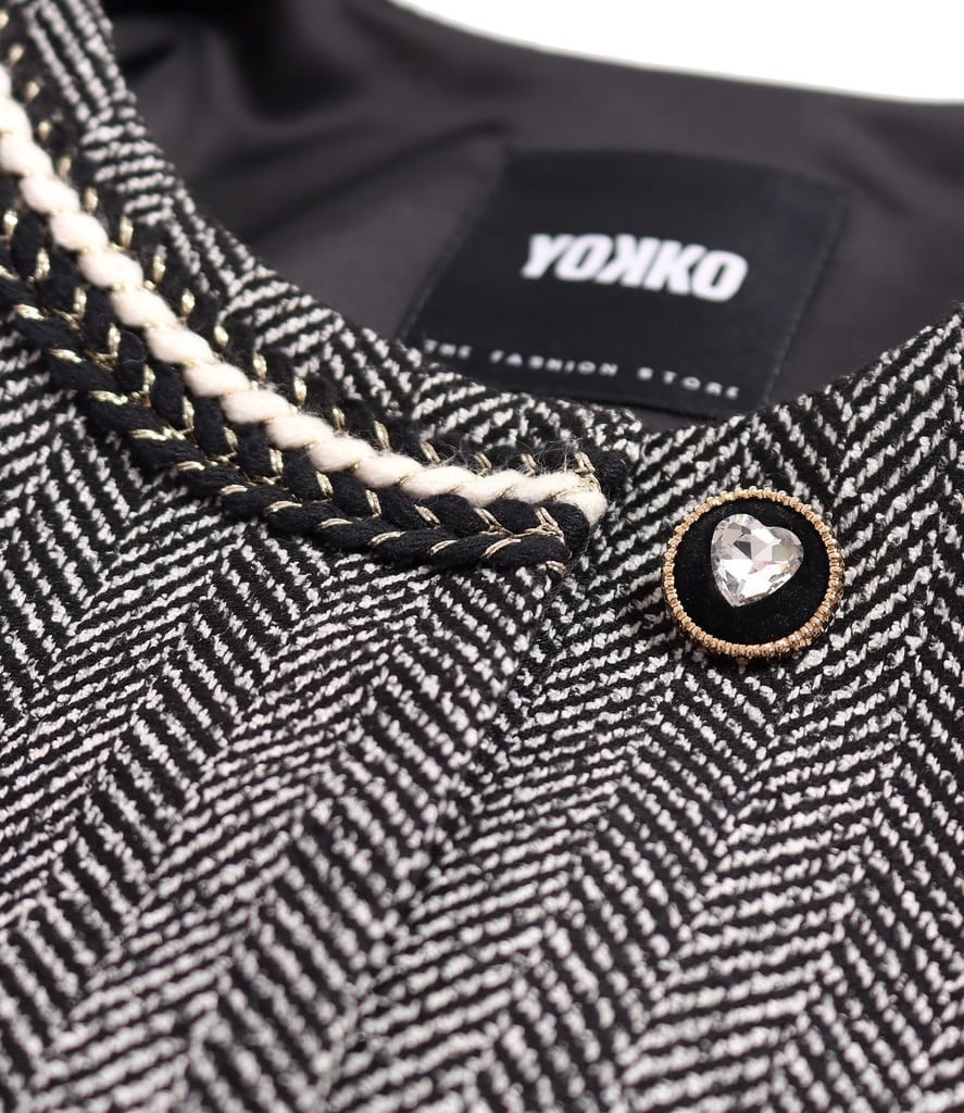 Sacou office din bucle cu bumbac