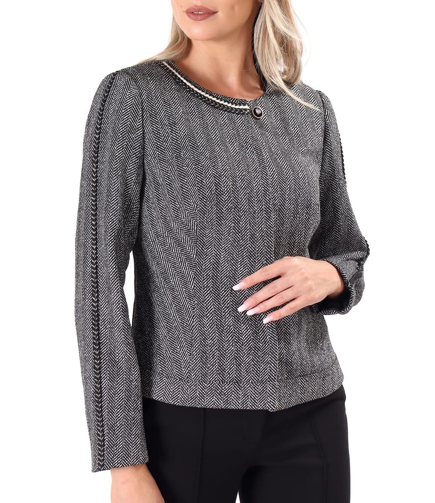 Sacou office din bucle cu bumbac