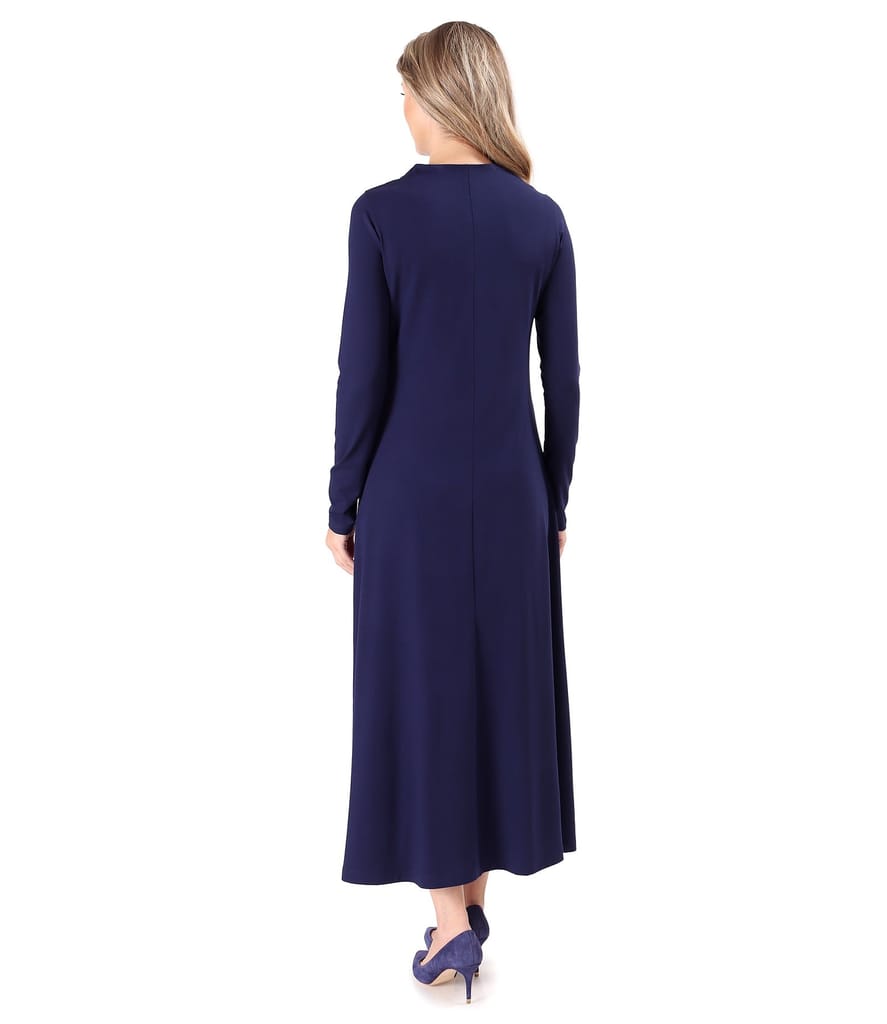 Rochie lunga din jerse elastic cu viscoza