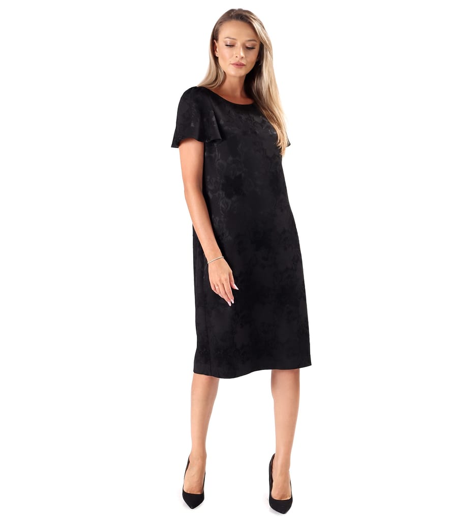 Rochie eleganta cu maneci ample scurte