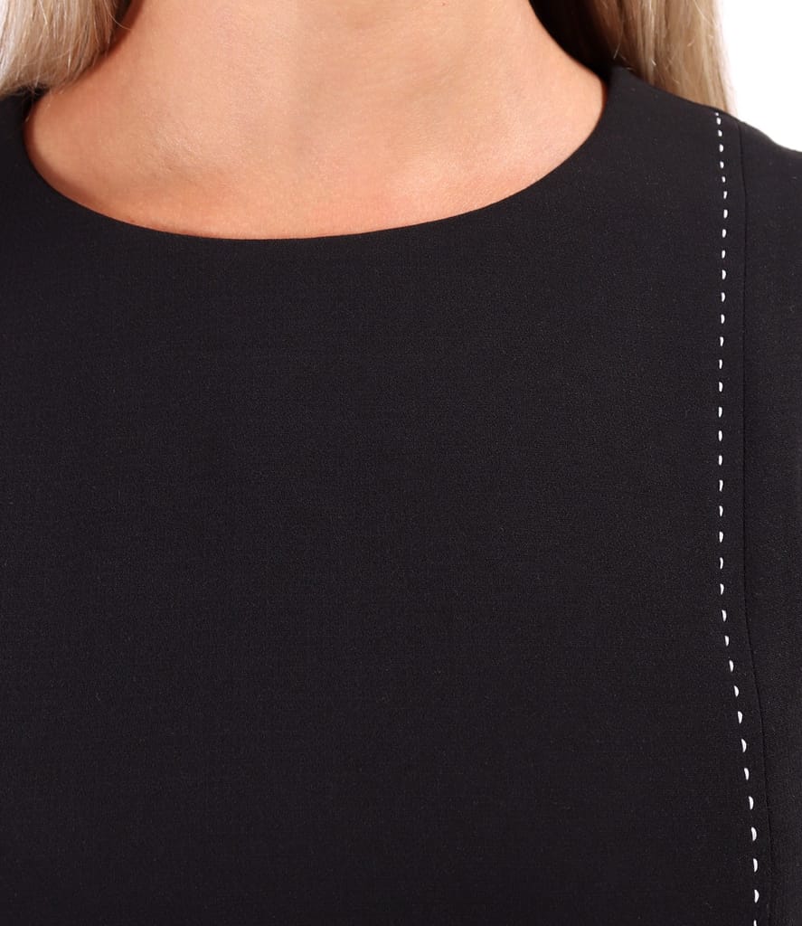 Rochie office evazata cu maneci scurte